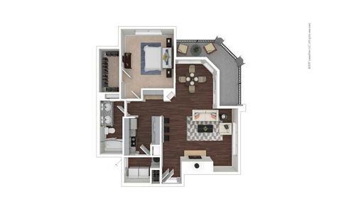 A4 Floor Plan at Preserve at Rolling Oaks, Austin, TX, 78728